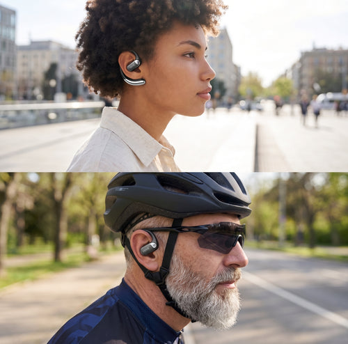 Audífonos Open-Ear OWS — Bluetooth 6.0 - Sonido de alta calidad