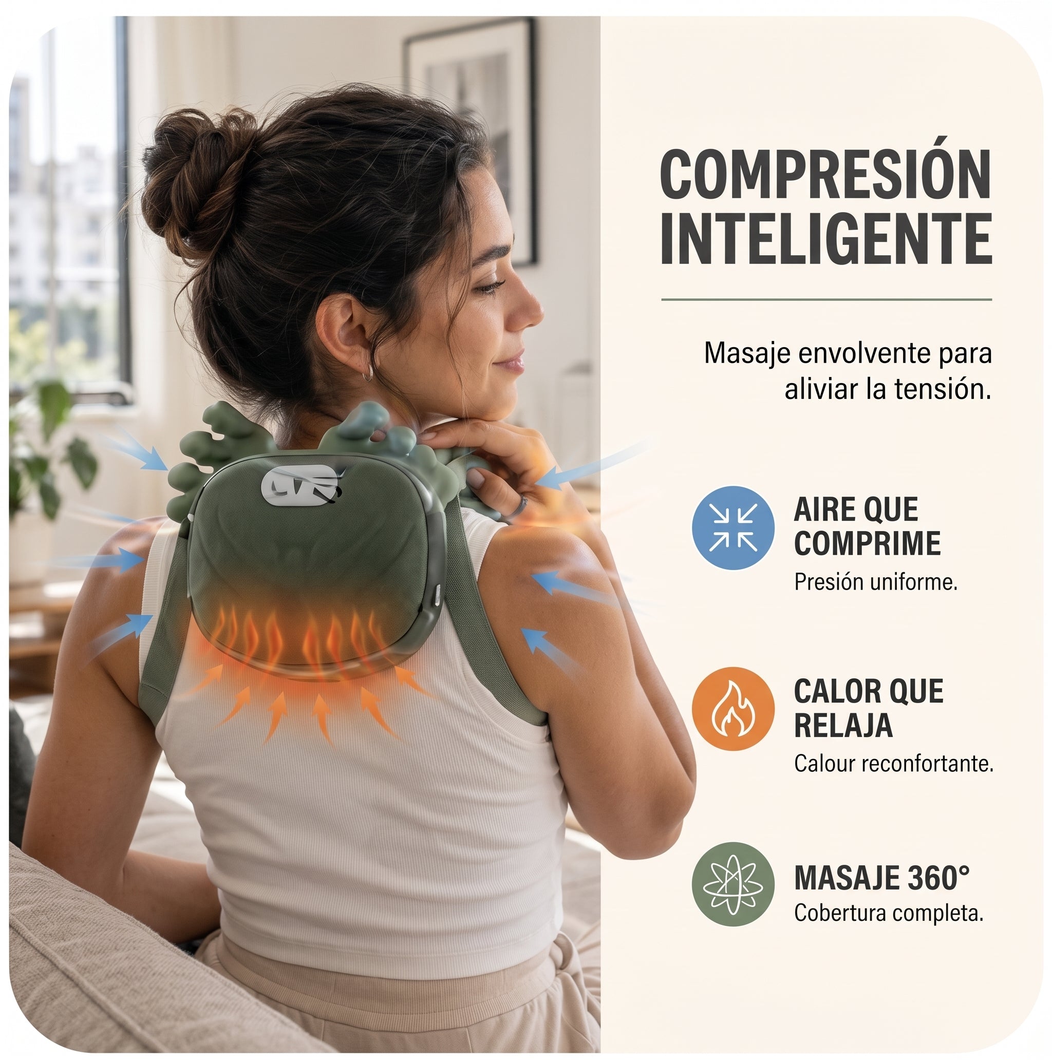Palm™ Masajeador Shiatsu Ultraligero- Manos calientes + Regalo incluido 🎁
